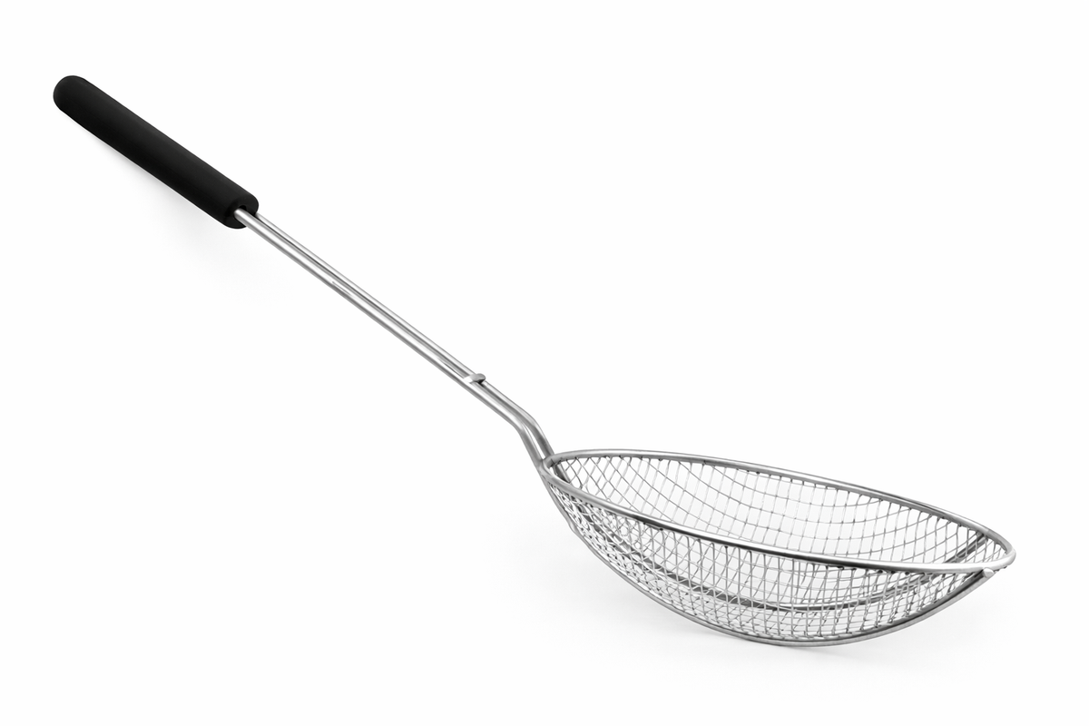 Frietspaan (oliebollenschep) Diep Rond Ø24-Ø28 CM - Frituurshop.com