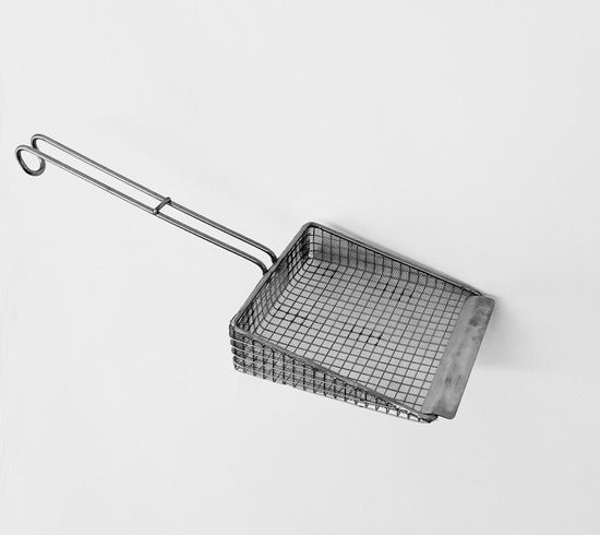Patatschep Dubbel Gaas Lange Steel - Frituurshop.com
