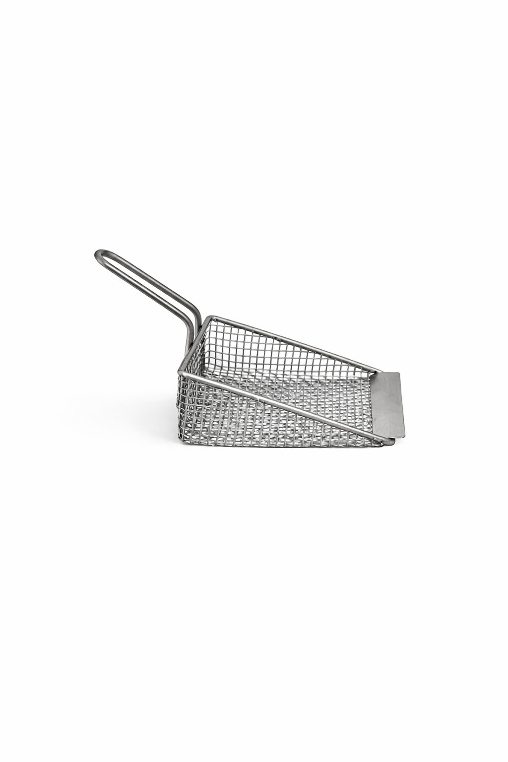 Patat schep Smal Enkel gaas Korte steel - Frituurshop.com