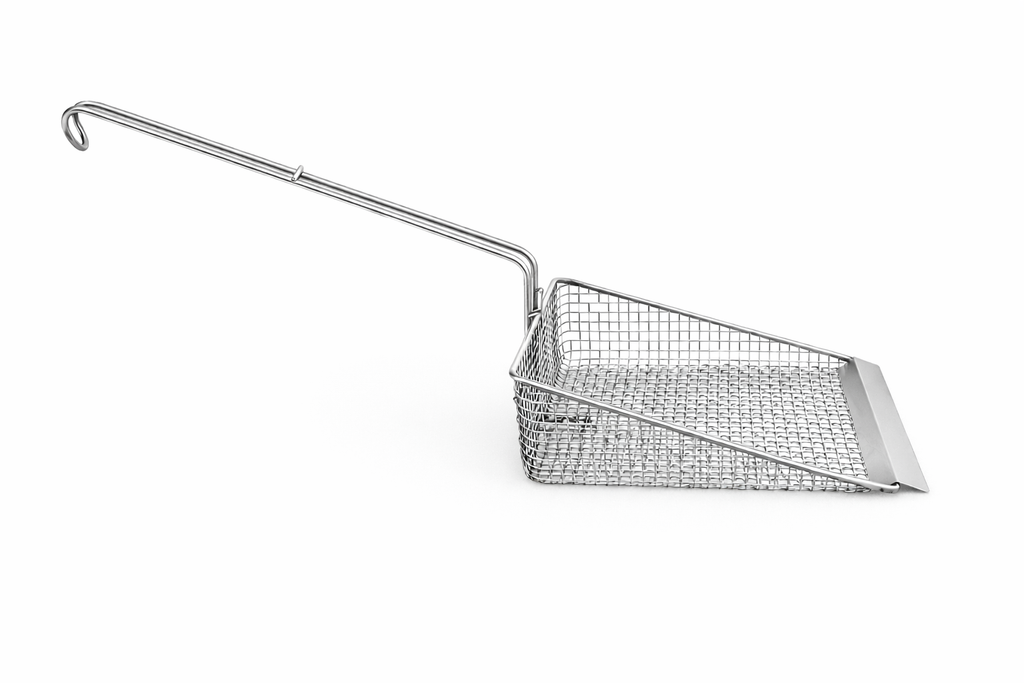 Patatschep Enkel Gaas Lange Steel - Frituurshop.com